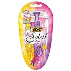 Bic Miss Soleil Colour Collection kertakäyttöpartaveitset, 4 kpl. hinta ja tiedot | Bic Hajuvedet ja kosmetiikka | hobbyhall.fi