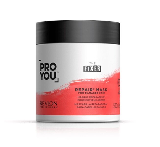 Naamio vaurioituneille hiuksille Revlon Professional Proyou The Fixer Repair 500 ml hinta ja tiedot | Naamiot, öljyt ja seerumit | hobbyhall.fi