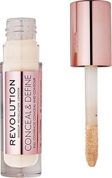 Makeup Revolution London Conceal & Define Nestemäinen meikkivoide, 4 g, C1 hinta ja tiedot | Meikkivoiteet ja puuterit | hobbyhall.fi