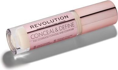 Makeup Revolution London Conceal & Define Nestemäinen meikkivoide, 4 g, C1 hinta ja tiedot | Meikkivoiteet ja puuterit | hobbyhall.fi