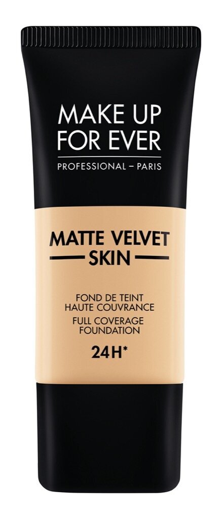 Matta meikkivoide Make Up For Ever Matte Velvet Skin Liquid Full Coverage Foundation 24H, 30 ml, Y - 330 Warm Ivory hinta ja tiedot | Meikkivoiteet ja puuterit | hobbyhall.fi