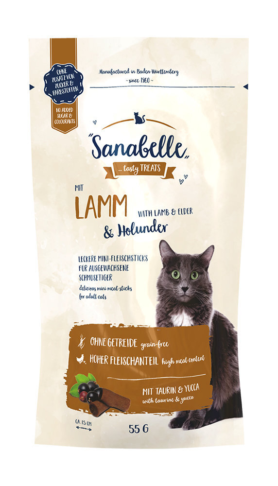 Sanabelle No Grain Poultry 2kg+Snack Trout 55 g kissan täysravinto hinta ja tiedot | Kissan kuivaruoka | hobbyhall.fi