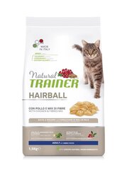 Kuivaruoka Trainer Natural Cat Hairball kana, kissoille karvapallojen muodostumista vastaan 1,5 kg hinta ja tiedot | Kissan kuivaruoka | hobbyhall.fi