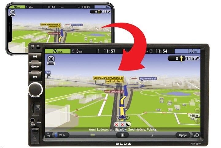 Auton multimediajärjestelmä Android Bluetooth, GPS-vastaanotin, Autostereot, USB + takakamera hinta ja tiedot | Autoradiot, multimedia | hobbyhall.fi