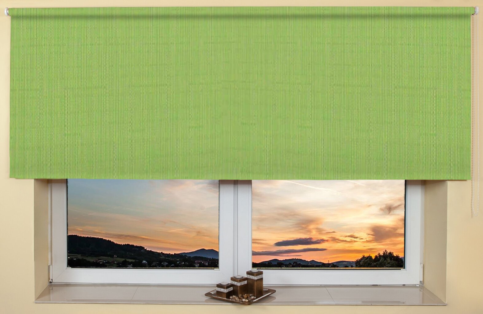 Seinälle tai kattoon kiinnitettävät rullaverhot 130x170 cm, 877 oranssi hinta ja tiedot | Rullaverhot | hobbyhall.fi