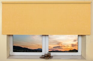 Seinälle tai kattoon kiinnitettävät rullaverhot 140x170 cm, 2057 Keltainen hinta ja tiedot | Rullaverhot | hobbyhall.fi