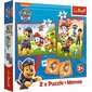 Palapeli+muistipeli Trefl Paw Patrol (Ryhmä Hau) hinta ja tiedot | Kehittävät lelut | hobbyhall.fi