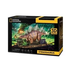 3D-pulma Cubic Fun National Geographic Stegosaurus, 62 v. hinta ja tiedot | Cubic Fun Lapset | hobbyhall.fi