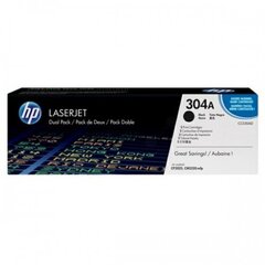 Värikasetti HP 304A, kaksinkertainen, musta (2x3500 arkkia) hinta ja tiedot | Laserkasetit | hobbyhall.fi