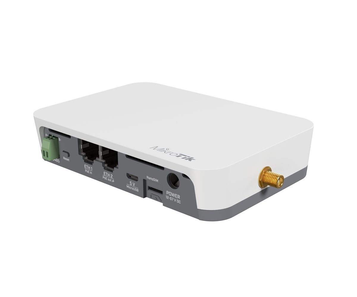 MikroTik KNOT | IoT-yhdyskäytävä | RB924iR-2nD-BT5&BG77&R11e-LR8, Wi-Fi 4, 2x RJ45 100 Mb/s, Nano SIM, RS485, microUSB hinta ja tiedot | Verkkokytkimet | hobbyhall.fi