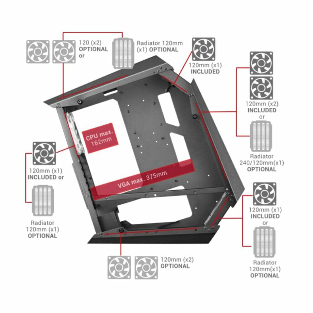 Mars Gaming MC51 hinta ja tiedot | Tietokonekotelot | hobbyhall.fi