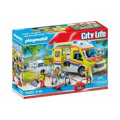 71202 PLAYMOBIL® City Life, sairaankuljetusauto hinta ja tiedot | LEGOT ja rakennuslelut | hobbyhall.fi