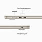 Macbook Air 15” Apple M2 8C CPU, 10C GPU/8GB/256GB SSD/Starlight/INT - MQKU3ZE/A hinta ja tiedot | Kannettavat tietokoneet | hobbyhall.fi