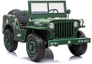 Jeep JH101, 4x4, vihreä hinta ja tiedot | Lasten sähköautot | hobbyhall.fi