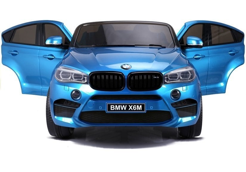 BMW X6M sininen sähköauto lapsille hinta ja tiedot | Lasten sähköautot | hobbyhall.fi