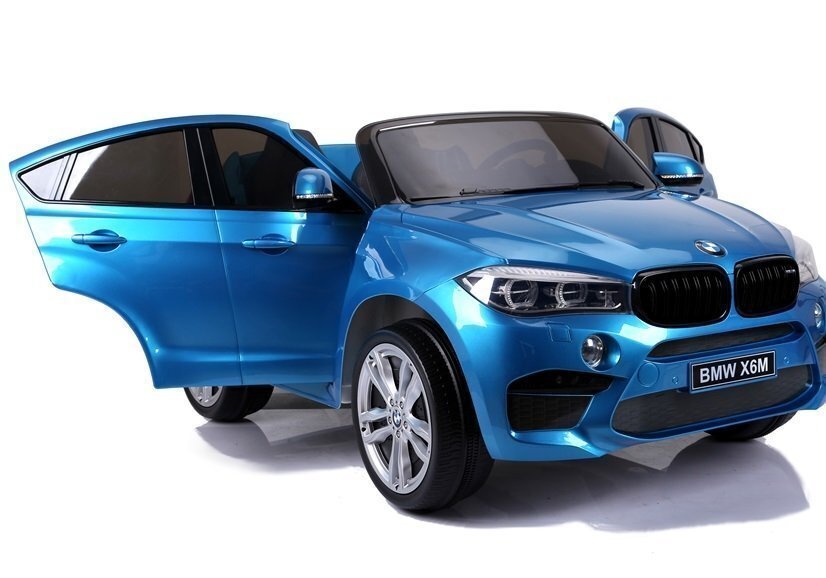 BMW X6M sininen sähköauto lapsille hinta ja tiedot | Lasten sähköautot | hobbyhall.fi