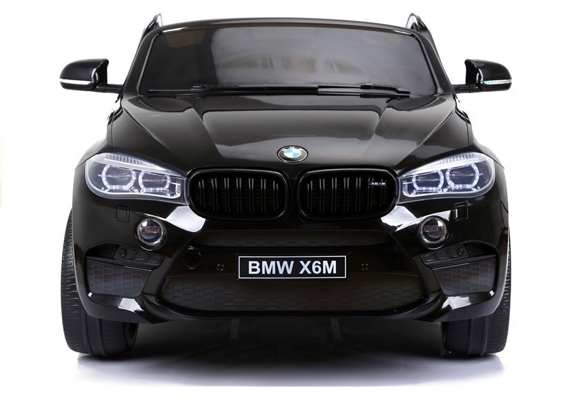 BMW X6M sähkökäyttöinen kaksipaikkainen, musta lakattu hinta ja tiedot | Lasten sähköautot | hobbyhall.fi