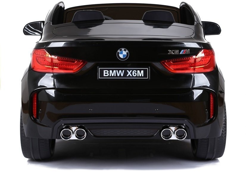 BMW X6M sähkökäyttöinen kaksipaikkainen, musta lakattu hinta ja tiedot | Lasten sähköautot | hobbyhall.fi