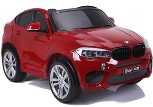 BMW X6M sähkökäyttöinen kaksipaikkainen, punainen lakattu hinta ja tiedot | Lasten sähköautot | hobbyhall.fi