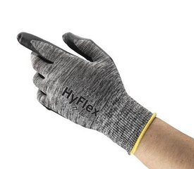 Suojakäsineet Ansell HyFlex 11-801, nylon, vaahtonitriili kämmenellä kastettu, vähittäismyyntipakkaus, koko 6 hinta ja tiedot | Työkäsineet | hobbyhall.fi