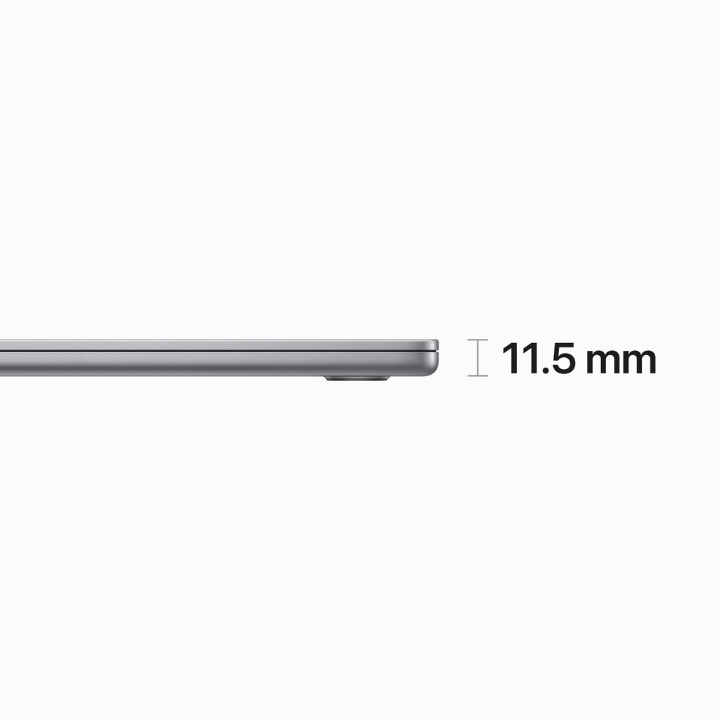 Macbook Air 15” Apple M2 8C CPU, 10C GPU/8GB/256GB SSD/Space Grey/INT - MQKP3ZE/A hinta ja tiedot | Kannettavat tietokoneet | hobbyhall.fi