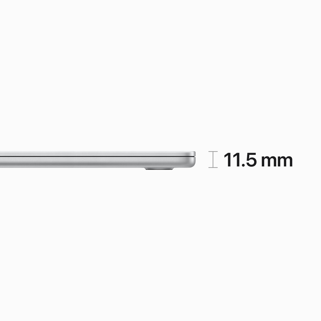 Macbook Air 15” Apple M2 8C CPU, 10C GPU/8GB/256GB SSD/Silver/SWE - MQKR3KS/A hinta ja tiedot | Kannettavat tietokoneet | hobbyhall.fi