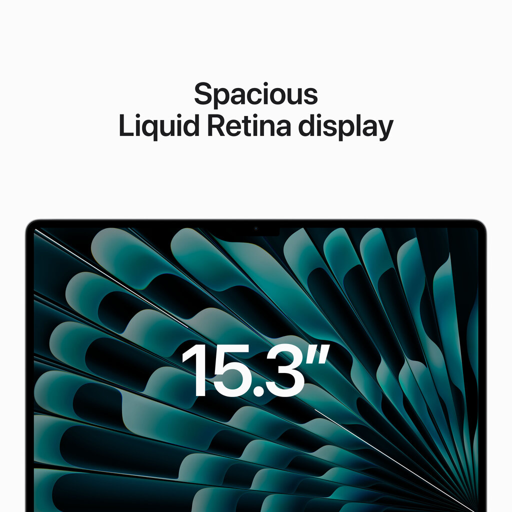 Macbook Air 15” Apple M2 8C CPU, 10C GPU/8GB/256GB SSD/Silver/SWE - MQKR3KS/A hinta ja tiedot | Kannettavat tietokoneet | hobbyhall.fi