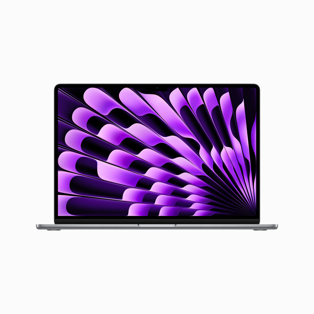 Macbook Air 15” Apple M2 8C CPU, 10C GPU/8GB/256GB SSD/Space Grey/SWE - MQKP3KS/A hinta ja tiedot | Kannettavat tietokoneet | hobbyhall.fi