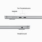 Macbook Air 15” Apple M2 8C CPU, 10C GPU/8GB/512GB SSD/Silver/RUS - MQKT3RU/A hinta ja tiedot | Kannettavat tietokoneet | hobbyhall.fi