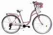 Naisten pyörä, Davi Emma, korkeus 160-185cm, 7 vaihdetta Shimano, 28", Vaaleanpunainen hinta ja tiedot | Polkupyörät | hobbyhall.fi