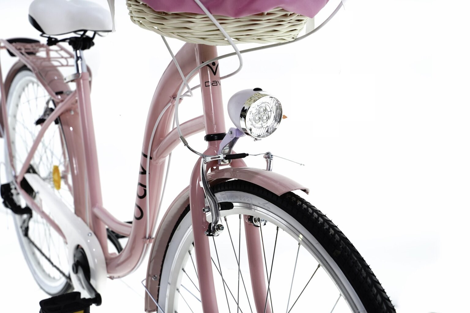 Naisten pyörä, Davi Emma, korkeus 160-185cm, 7 vaihdetta Shimano, 28", Vaaleanpunainen hinta ja tiedot | Polkupyörät | hobbyhall.fi