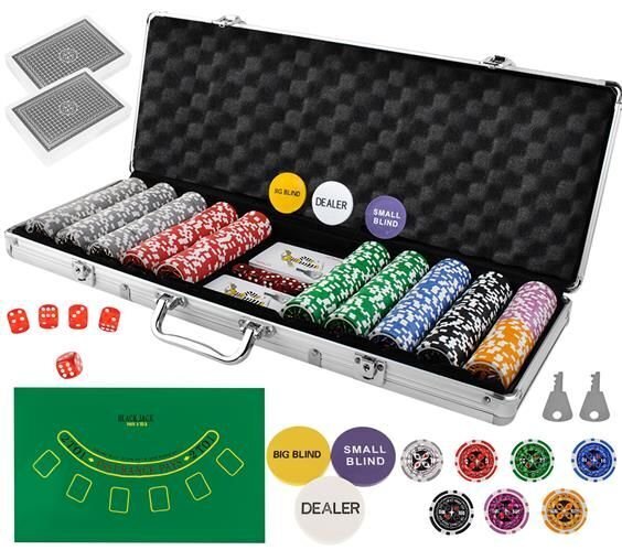Pokerisetti 500 sirulla ja hologrammilla - ylellinen versio hinta ja tiedot | Korttipelit, pokeri | hobbyhall.fi
