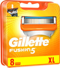 Gillette Fusion5 partaterät partakoneeseen, 8 kpl hinta ja tiedot | Parranajo ja karvanpoisto | hobbyhall.fi