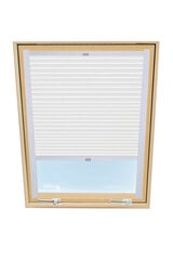 Laskostettu verho kattoikkunaan Velux, 114x118 cm, valkoinen B-301000 hinta ja tiedot | Rullaverhot | hobbyhall.fi