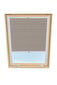 Laskostettu verho kattoikkunaan Velux, 78x118 cm, beige B-306000 hinta ja tiedot | Rullaverhot | hobbyhall.fi