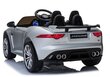 Sähköauto Jaguar F-Type, hopeinen hinta ja tiedot | Lasten sähköautot | hobbyhall.fi