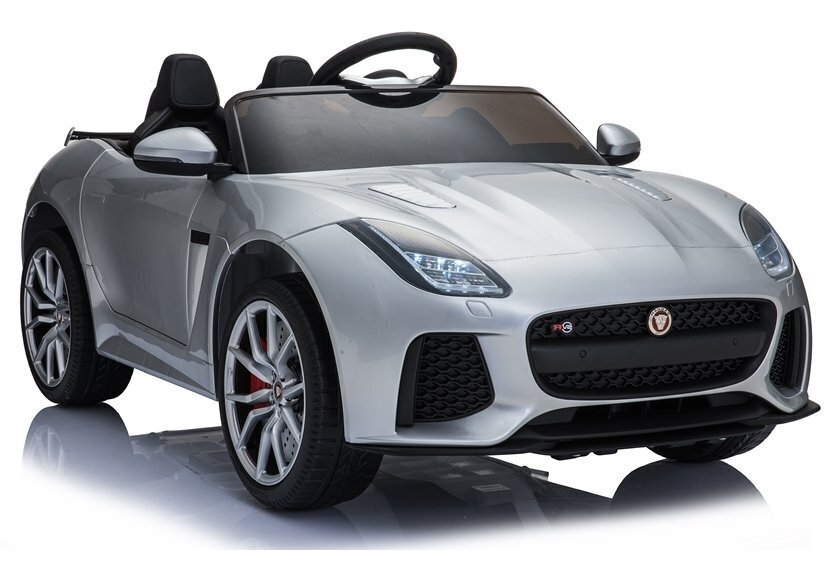 Sähköauto Jaguar F-Type, hopeinen hinta ja tiedot | Lasten sähköautot | hobbyhall.fi