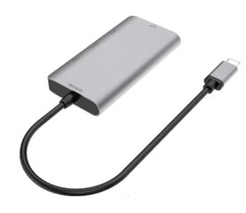 Deltaco USBC-HUB200 -hubi, USB-C 3.1 Gen 1 / 3 x USB-A / SD / mSD hinta ja tiedot | Adapterit | hobbyhall.fi