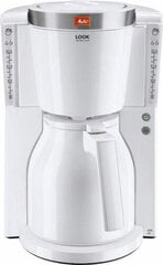 Melitta Look IV Therm Selection 1011-11 Valkoisen värinen sähkökäyttöinen kahvinkeitin hinta ja tiedot | Melitta Keittiön pienkoneet | hobbyhall.fi