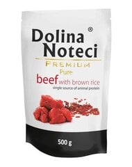 Koiransäilykkeet DOLINA NOTECI Premium Pure, naudanlihaa ja riisiä, 500 g. hinta ja tiedot | Dolina Noteci Koirat | hobbyhall.fi
