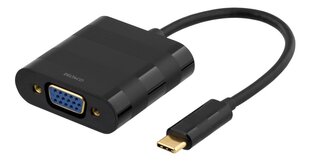 Adapter Deltaco USBC-1098, USB-C/VGA hinta ja tiedot | Adapterit | hobbyhall.fi