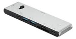 Deltaco-telakointiasema, USBC - HDMI21, HDMI / DisplayPort / USB-A / USB-C, harmaa
