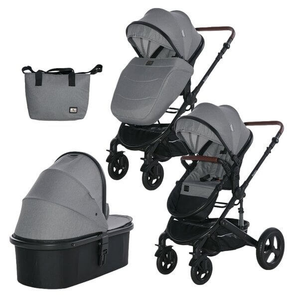 Lorelli Boston 2in1 -yhdistelmävaunut / starttipaketti, Dolphin Grey