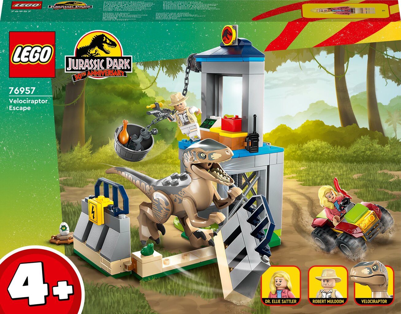 76957 LEGO® Jurassic World Velociraptorin pako hinta ja tiedot | LEGOT ja rakennuslelut | hobbyhall.fi