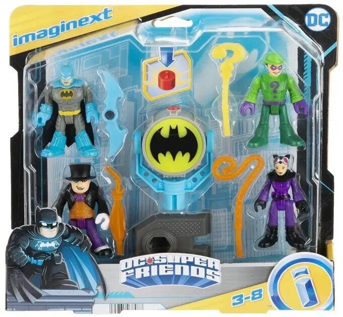 Mattel Imaginext: DC Super Friends - Bat-Tech Multi-Pack (HFD47) hinta ja tiedot | Poikien lelut | hobbyhall.fi