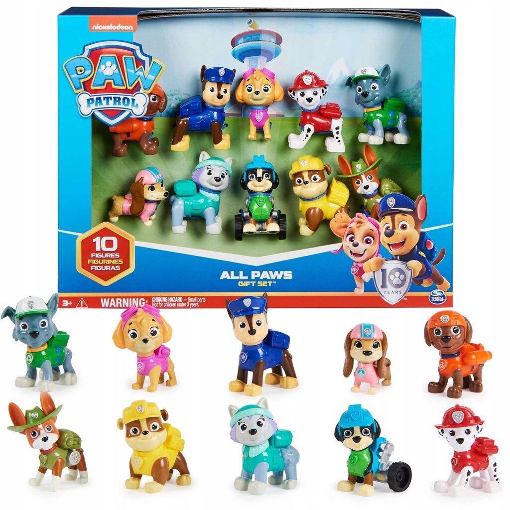 Paw Patrol (Ryhmä Hau) metalliajoneuvosarja, 8kpl hinta ja tiedot | Poikien lelut | hobbyhall.fi