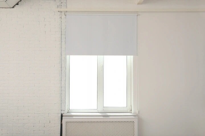 Valonpitävä seinäverho Blackout 210x170 cm, pg-11 valkoinen hinta ja tiedot | Rullaverhot | hobbyhall.fi