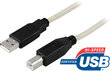 Deltaco USB 2.0, Type A male - Type B male, 0.5 m hinta ja tiedot | Kaapelit ja adapterit | hobbyhall.fi