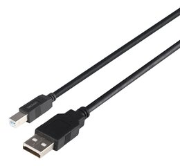 Deltaco USB-A male - USB-B male LSZH, 1 m hinta ja tiedot | Deltaco Televisiot ja lisätarvikkeet | hobbyhall.fi