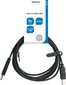 Deltaco USB-A male - USB-B male LSZH, 2 m hinta ja tiedot | Kaapelit ja adapterit | hobbyhall.fi
